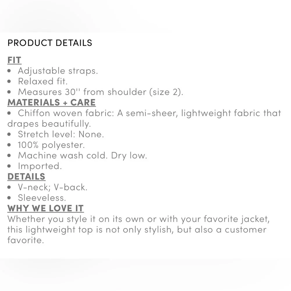 Torrid Sophie Chiffon Swing Cami - Love Bird Print - Picture 8 of 8